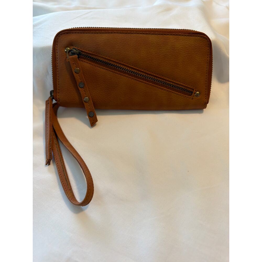 Free People Brown Vegan Leather Wallet